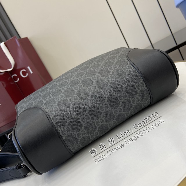 Gucci專櫃古馳最新款Emblem系列男士單肩斜挎包 jh2589型號：821155
